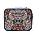 Stitched swirls Mini Toiletries Bag (One Side) Front