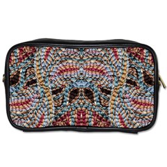 Stitched Swirls Toiletries Bag (one Side) by kaleidomarblingart