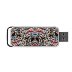 Stitched Swirls Portable Usb Flash (one Side) by kaleidomarblingart