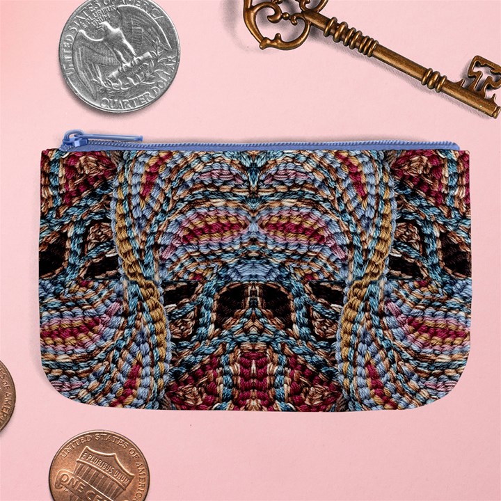 Stitched swirls Large Coin Purse