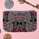 Stitched swirls Large Coin Purse Back