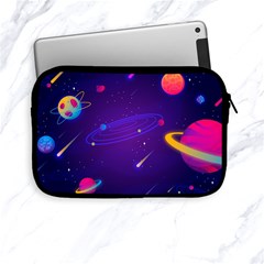 Cartoon Galaxy With Stars Background Apple Ipad Mini Zipper Cases by danenraven