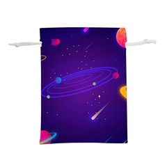 Cartoon Galaxy With Stars Background Lightweight Drawstring Pouch (s) by danenraven