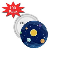 Galaxy Background 1 75  Buttons (100 Pack)  by danenraven