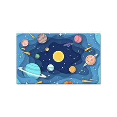 Galaxy Background Sticker (rectangular)