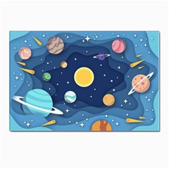 Galaxy Background Postcards 5  X 7  (pkg Of 10) by danenraven