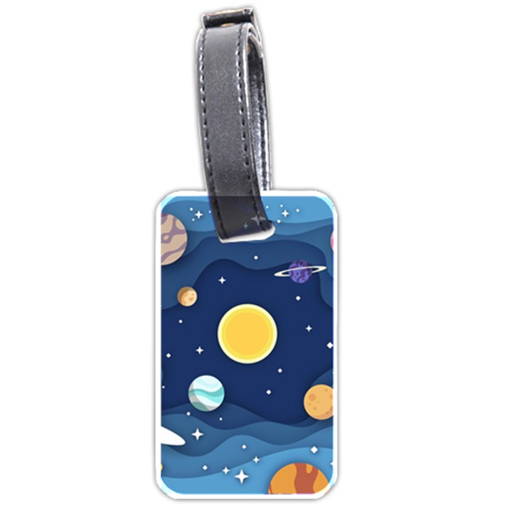 Galaxy Background Luggage Tag (one side)