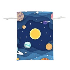 Galaxy Background Lightweight Drawstring Pouch (s)