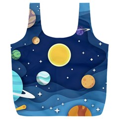 Galaxy Background Full Print Recycle Bag (xxl) by danenraven