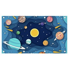 Galaxy Background Banner And Sign 7  X 4 