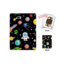 Space And Astronomy Decorative Symbols Seamless Pattern Vector Illustration Playing Cards Single Design (mini) by danenraven