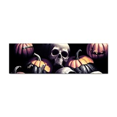 Halloween Party Skulls, Demonic Pumpkins Pattern Sticker (bumper) by Casemiro