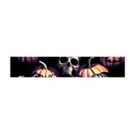 Halloween party skulls, Demonic pumpkins pattern Flano Scarf (Mini) Front