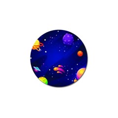 Artistic Space Planet Golf Ball Marker by danenraven