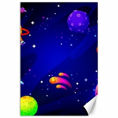 Artistic Space Planet Canvas 12  X 18  by danenraven