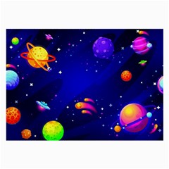 Artistic Space Planet Large Glasses Cloth (2 Sides) by danenraven