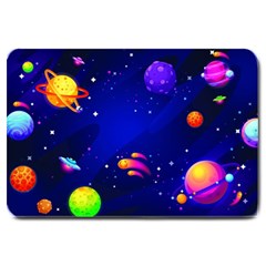 Artistic Space Planet Large Doormat by danenraven