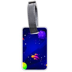 Artistic Space Planet Luggage Tag (one Side) by danenraven