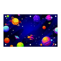 Artistic Space Planet Banner And Sign 5  X 3  by danenraven