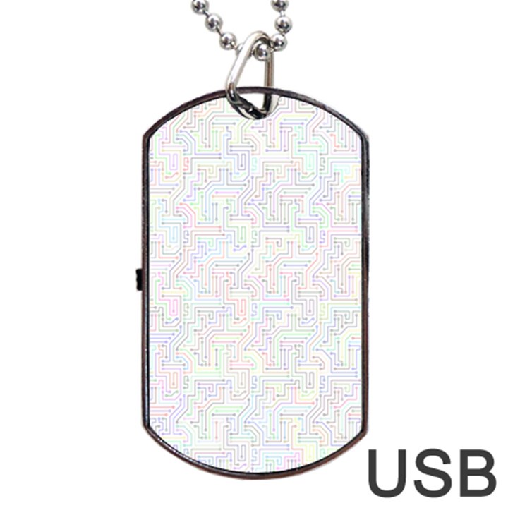 Computer Cyber Circuitry Circuits Electronic Dog Tag USB Flash (Two Sides)