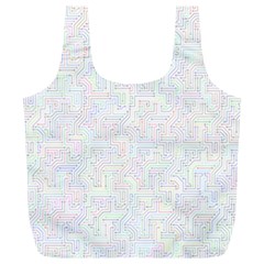 Computer Cyber Circuitry Circuits Electronic Full Print Recycle Bag (xl) by Jancukart