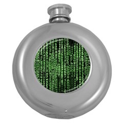 Matrix Technology Tech Data Digital Network Round Hip Flask (5 Oz) by Wegoenart