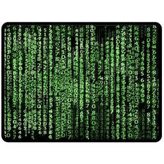 Matrix Technology Tech Data Digital Network Fleece Blanket (large)  by Wegoenart