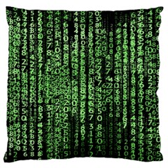 Matrix Technology Tech Data Digital Network Large Flano Cushion Case (one Side) by Wegoenart