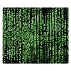 Matrix Technology Tech Data Digital Network Double Sided Flano Blanket (small)  by Wegoenart