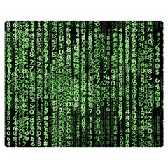 Matrix Technology Tech Data Digital Network Double Sided Flano Blanket (medium)  by Wegoenart