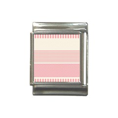 Background Pink Beige Decorative Texture Craft Italian Charm (13mm) by Wegoenart