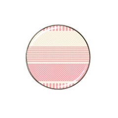 Background Pink Beige Decorative Texture Craft Hat Clip Ball Marker by Wegoenart