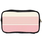 Background Pink Beige Decorative Texture Craft Toiletries Bag (Two Sides) Front