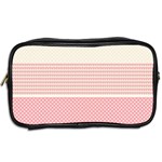 Background Pink Beige Decorative Texture Craft Toiletries Bag (Two Sides) Back