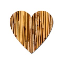 Asian Background Bamboo Heart Magnet by Wegoenart