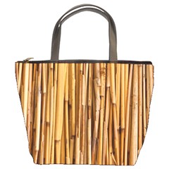 Asian Background Bamboo Bucket Bag by Wegoenart