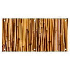 Asian Background Bamboo Banner And Sign 6  X 3 