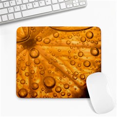 Lime Water Bubbles Macro Light Detail Background Large Mousepad by Wegoenart