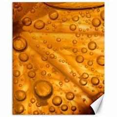 Lime Water Bubbles Macro Light Detail Background Canvas 16  X 20 