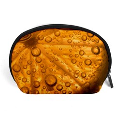 Lime Water Bubbles Macro Light Detail Background Accessory Pouch (large) by Wegoenart