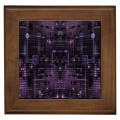 Geometric Art Digital Arts Background Framed Tile by Wegoenart