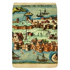 Medeival Ancient Map Fortress Island Seaport Town Removable Flap Cover (s) by Wegoenart