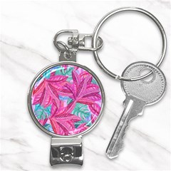 Sheets Tropical Reason Print Pattern Design Nail Clippers Key Chain