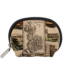 Antique Map Railway Lines Railway Train Char Accessory Pouch (small) by Wegoenart