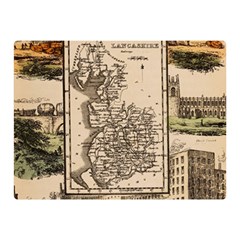 Antique Map Railway Lines Railway Train Char Double Sided Flano Blanket (mini)  by Wegoenart