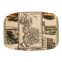 Antique Map Railway Lines Railway Train Char Mini Square Pill Box by Wegoenart