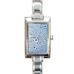 Drop Water Background Macro Splash Rain Drink Rectangle Italian Charm Watch by Wegoenart