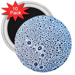 Drop Water Background Macro Splash Rain Drink 3  Magnets (10 Pack)  by Wegoenart