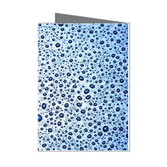 Drop Water Background Macro Splash Rain Drink Mini Greeting Cards (pkg Of 8) by Wegoenart