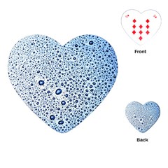 Drop Water Background Macro Splash Rain Drink Playing Cards Single Design (heart) by Wegoenart